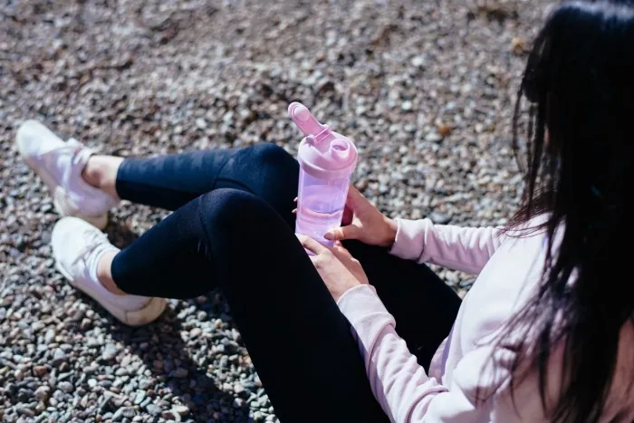 Шейкер спортивний SmartShake Slim Cotton Pink 500ml (Light Lavender)