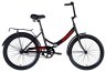 Велосипед ST 24" SPACE -050 тормозная рама- с багажником задн St с крылом St 2024 (серый)