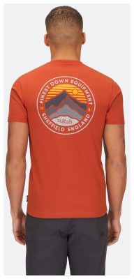 Футболка мужская Rab Basecamp 3 Peaks Tee, Red Clay, L