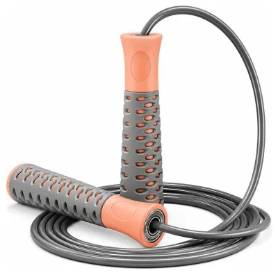 Скакалка PowerPlay 4206 Jump Rope PRO+ Сіро/Рожева (2,75m.)