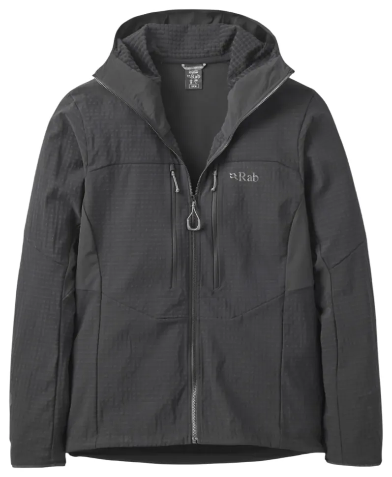 Кофта чоловіча Rab Ascendor Pro Hoody, Black, L (SHM_RB QDB-87-BLK-LRG)