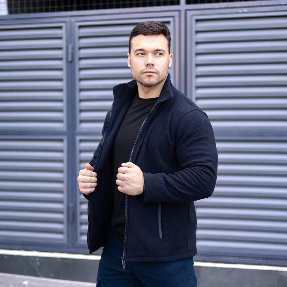 Толстовка флісова Pobedov Voin Темно-синій S BLto2 540Sdb, укр, укр