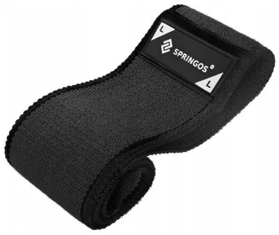 Резинка для фітнесу та спорту із тканини Springos Hip Band Size L FA0115