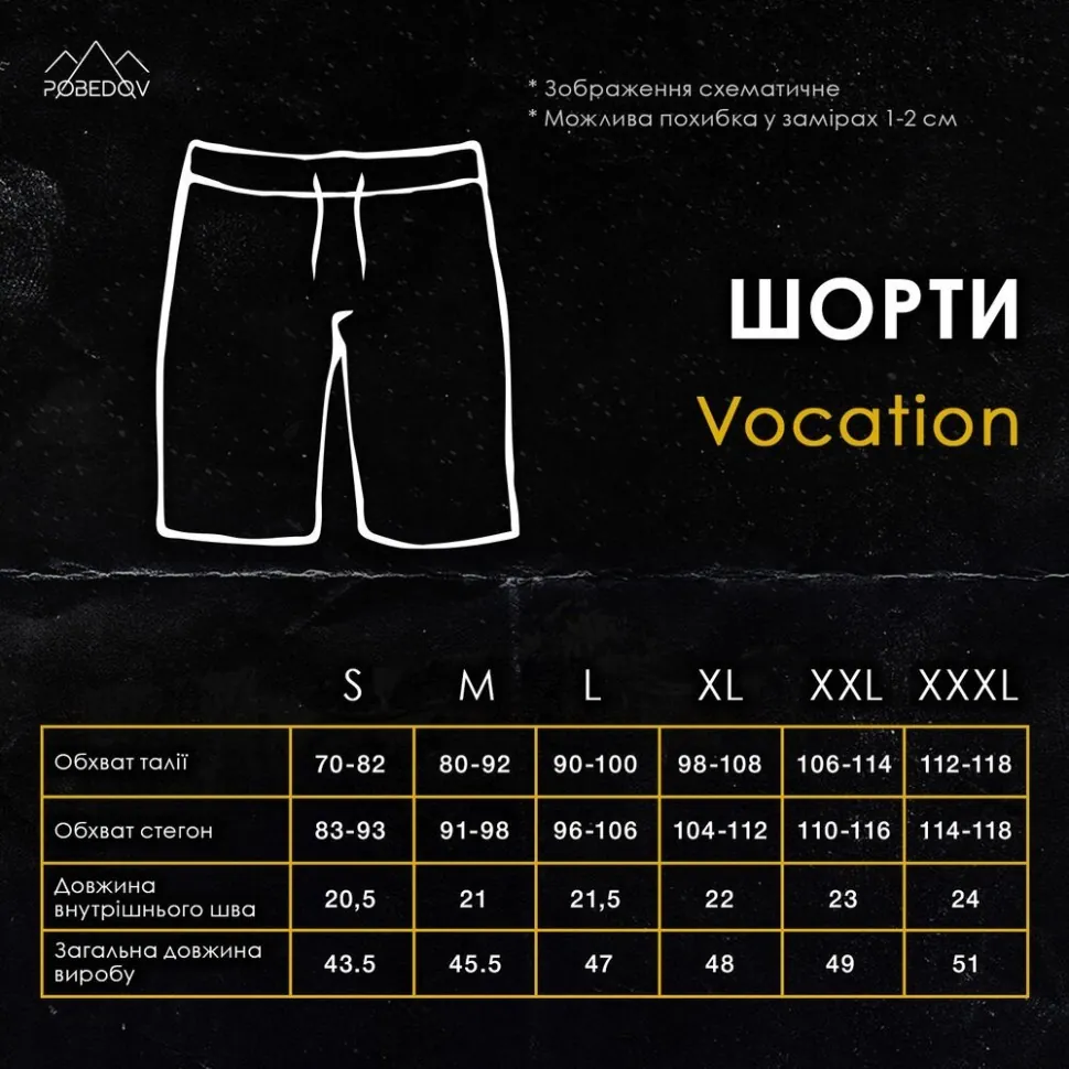 Пляжні шорти чоловічі Pobedov Vocation Navy (L)