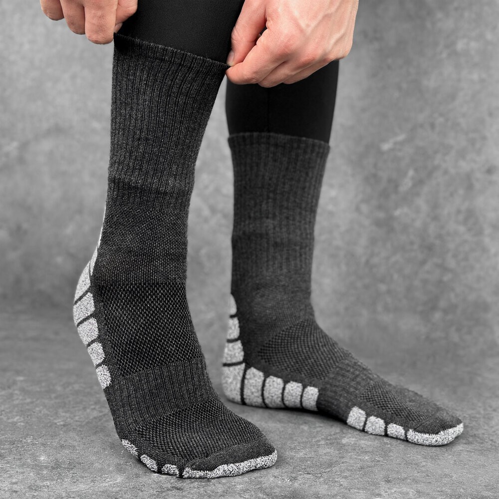 Сірі спортивні шкарпетки чоловічі Pobedov Blank