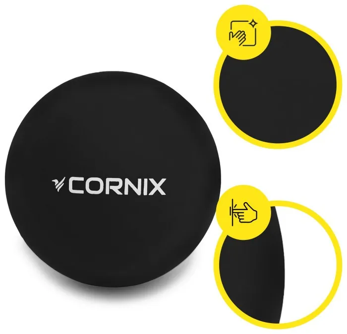 Массажный мяч Cornix Lacrosse Ball 6.3 см XR-0118 Black