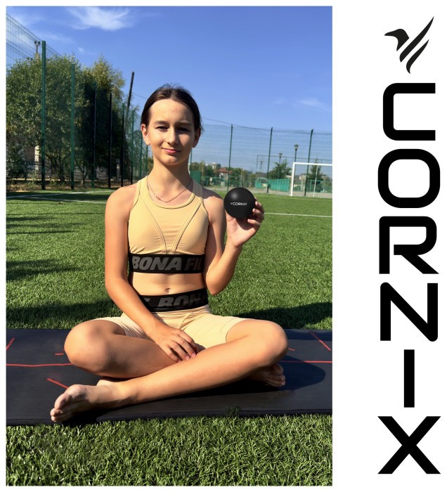 Массажный мяч Cornix Lacrosse Ball 6.3 см XR-0118 Black