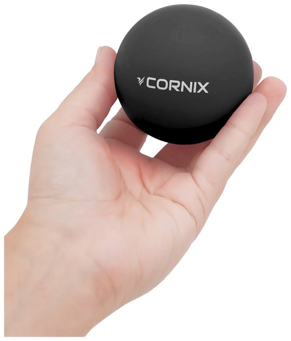 Массажный мяч Cornix Lacrosse Ball 6.3 см XR-0118 Black