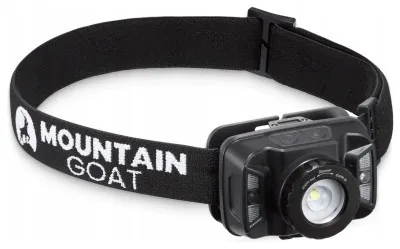 Ліхтар налобний Mountain Goat LED 350 lm акумуляторний, з регулюванням нахилу Black (P-5907739318411)
