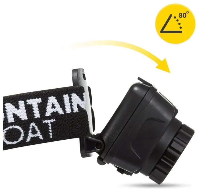 Ліхтар налобний Mountain Goat LED 350 lm акумуляторний, з регулюванням нахилу Black (P-5907739318411)
