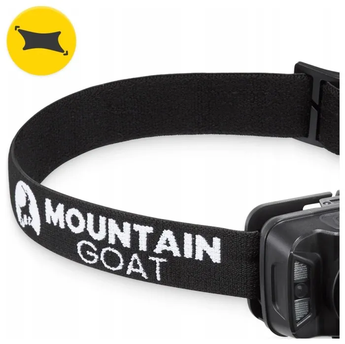 Ліхтар налобний Mountain Goat LED 350 lm акумуляторний, з регулюванням нахилу Black (P-5907739318411)
