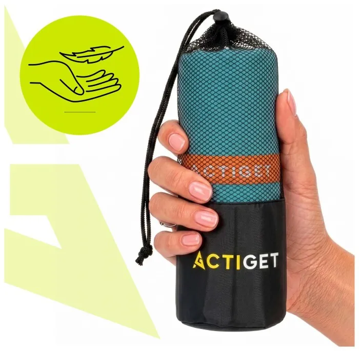 Рушник спортивний Actiget 150 x 75 см з мікрофібри ACT0194 Sky Blue