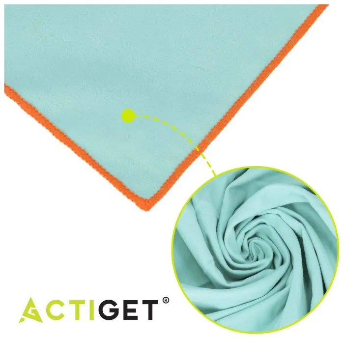 Рушник спортивний Actiget 150 x 75 см з мікрофібри ACT0194 Sky Blue