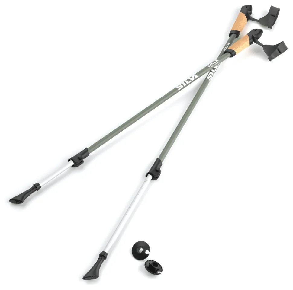 Палиці для скандинавської ходьби Silva Walking Poles Aluminum Cork, 104-140 см, Grey (SHM_SLV 38123)