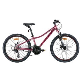 Велосипед 24&quot; Leon JUNIOR AM DD 2022 (розовый с черным (м)) 