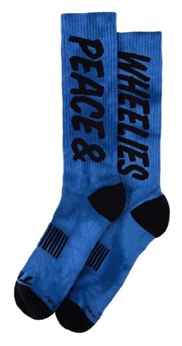 Носки TLD MENS PERFORMANCE SOCKS; PEACE & WHEELIES [COBALT] L/XL