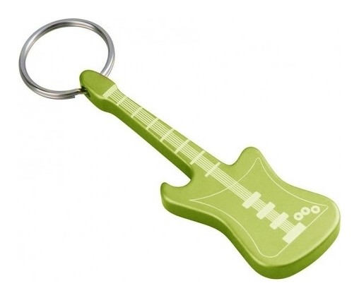 Munkees 3418 брелок-открывалка Guitar green