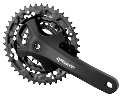 Шатун L170мм 22-32-42Т с Pl защитой черн. PROWHEEL MPE-301 под квадрат