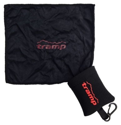 Серветка для оптики Tramp з мікрофібри у неопреновому чохлі TRA-255