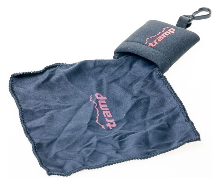 Серветка для оптики Tramp з мікрофібри у неопреновому чохлі TRA-255