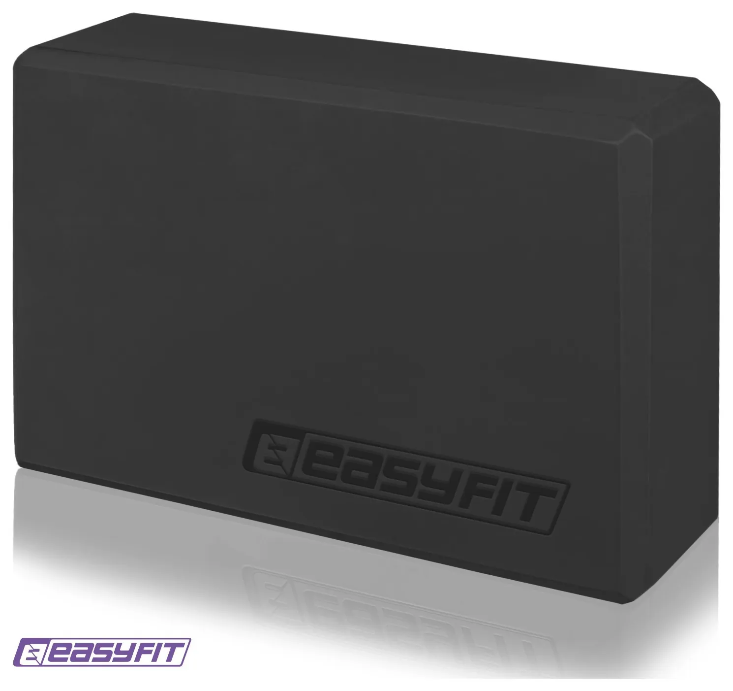 Блок для йоги EasyFit EVA (Чорний)