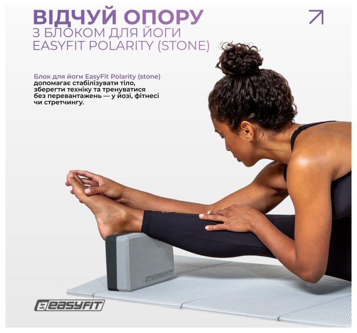 Блок для йоги EasyFit EVA Салатовый