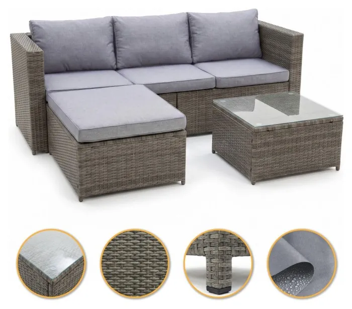 Комплект садових меблів LEOBRO Lounge Set 3-в-1 (LB-1057)