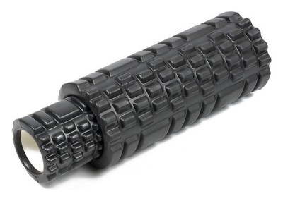 Масажний ролик EasyFit Grid Roller Double 33 см Чорний