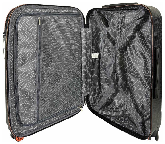 Валіза Semi Line 28" (L) Black/Orange Line (T5734-3)