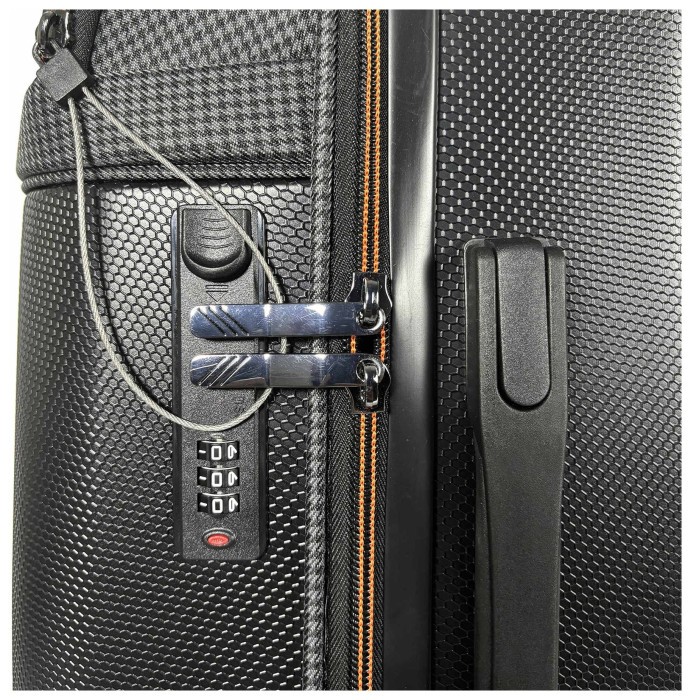 Валіза Semi Line 28" (L) Black/Orange Line (T5734-3)