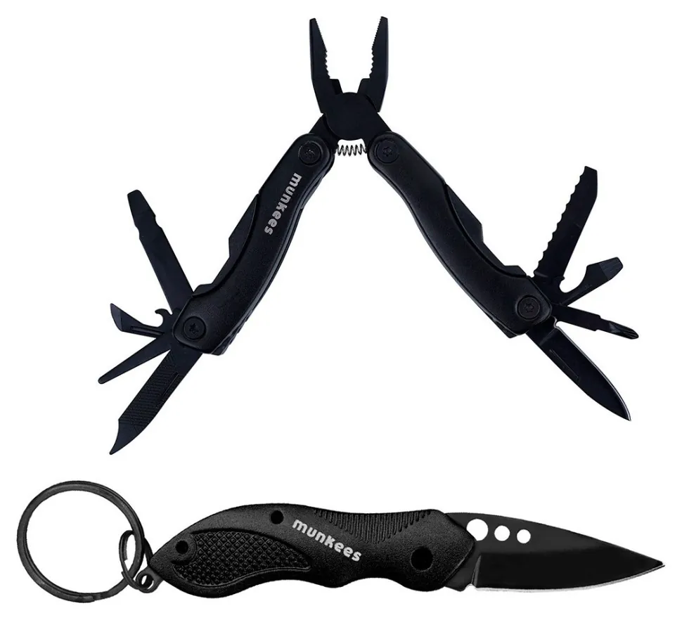 Munkees 2559 брелок-мультінструмент Multi Duo Set black (2559-BK)
