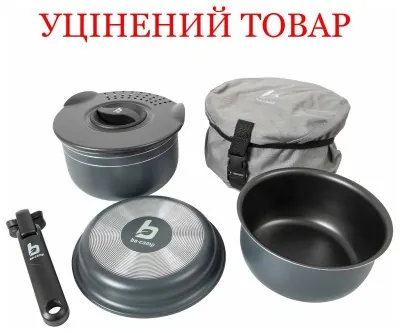 Набір посуду Bo-Camp Trekking 5 Pieces Anthracite (2300351) Discounted