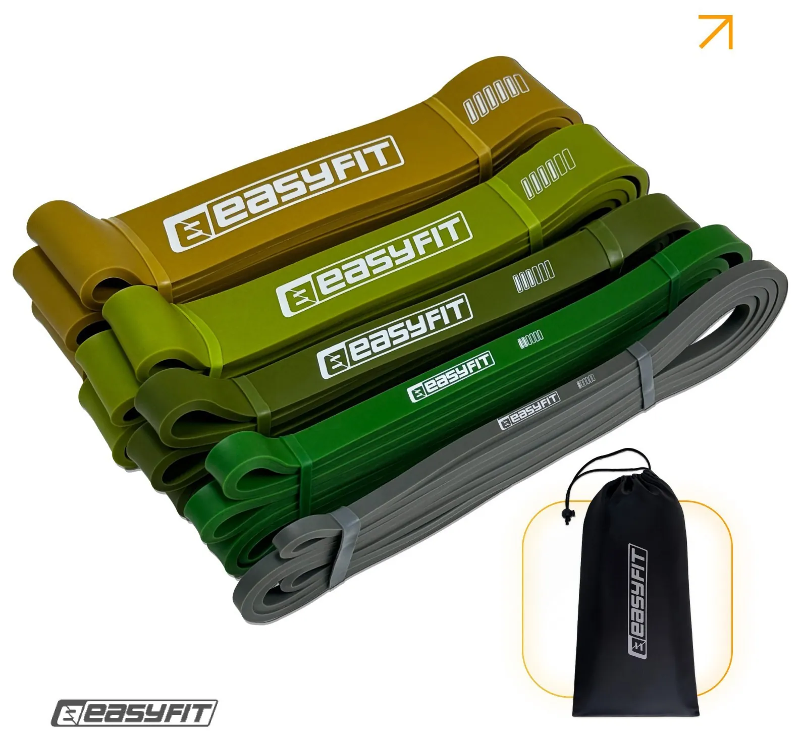 Резинові петлі EasyFit Ranger 1–65 кг (набір 5 шт) (EFIT_EF-2654-MG)