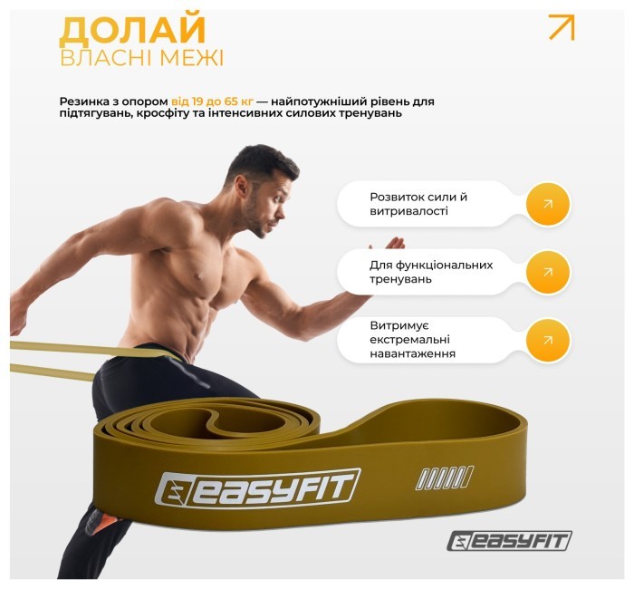 Резиновые петли EasyFit Ranger 1-65 кг (набор 5 шт)