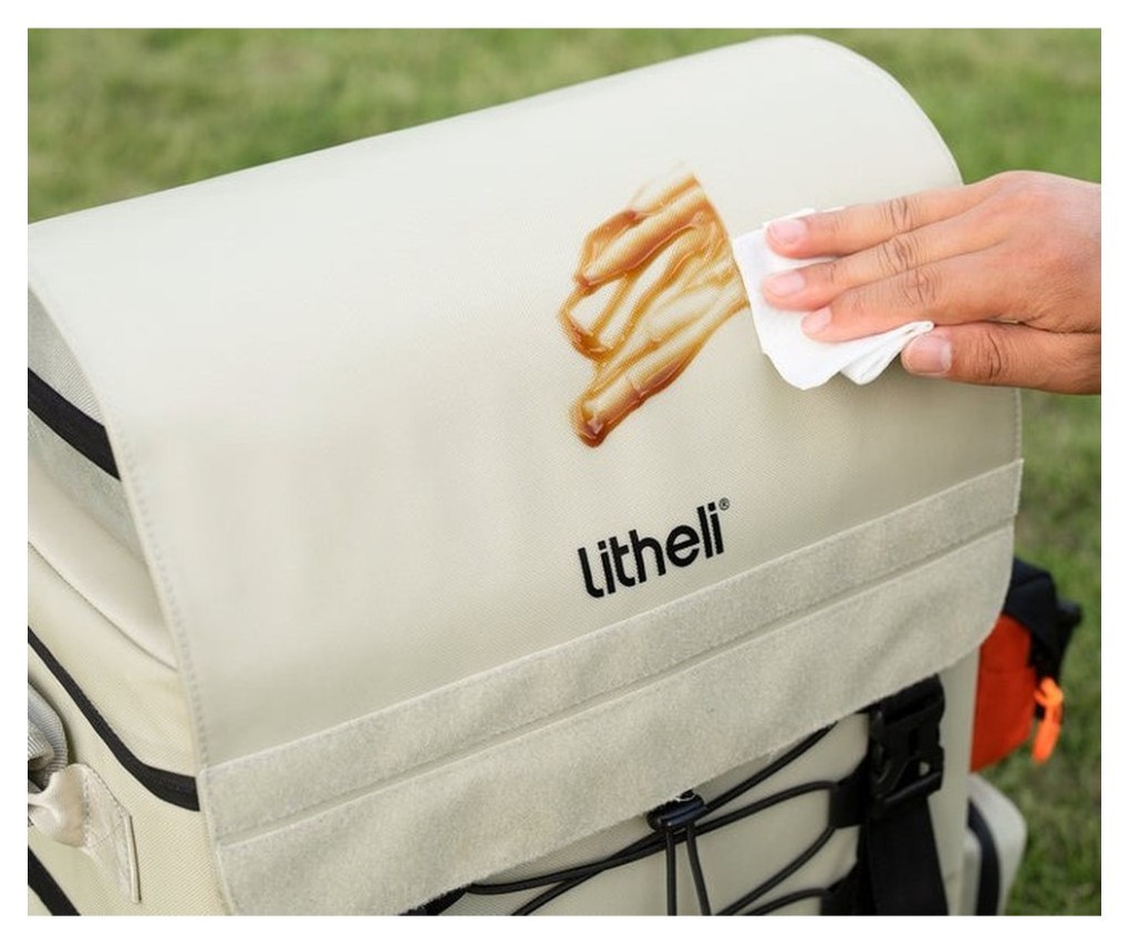 Акумуляторний холодильник-рюкзак Litheli 16л, живлення від павербанку (УМБ Litheli Power Bank 20000 mAh, 45 W в комплекті), укр, укр