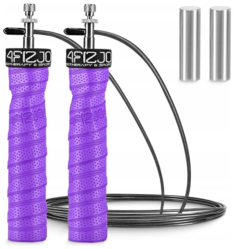Скакалка швидкісна для кросфіту 4FIZJO Speed Rope PRO+ Violet (P-5907739313188) (LFP-5907739313188)