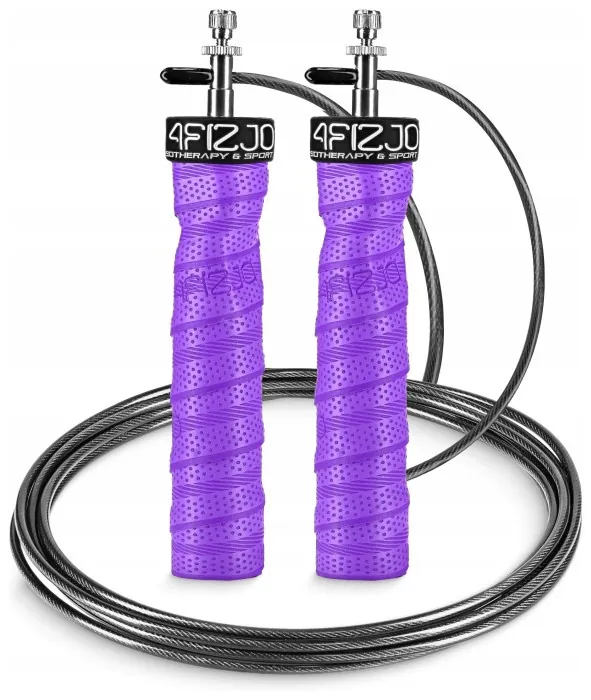 Скакалка швидкісна для кросфіту 4FIZJO Speed Rope PRO+ Violet (P-5907739313188)