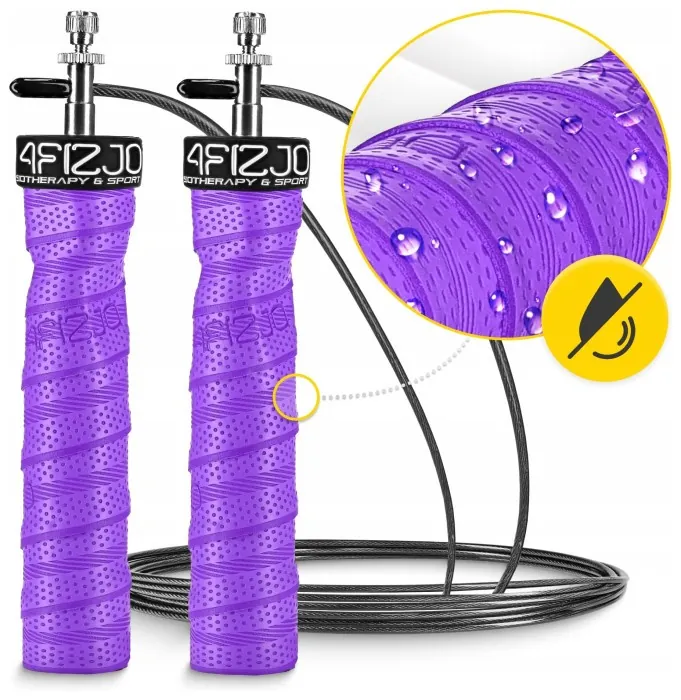 Скакалка швидкісна для кросфіту 4FIZJO Speed Rope PRO+ Violet (P-5907739313188)