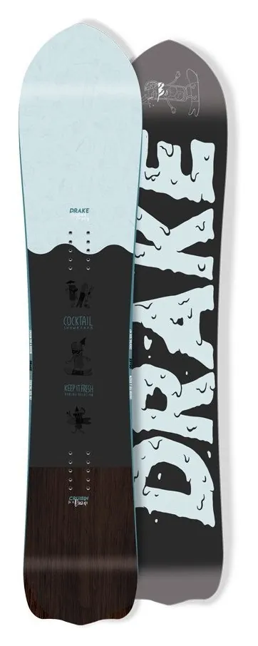 Сноуборд Drake COCKTAIL 157 Black/white (76221039) (157 см black, white)
