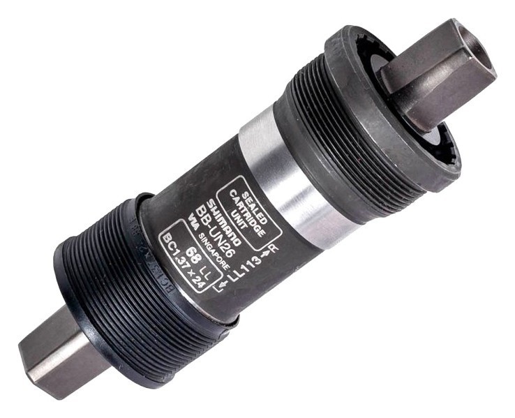 Каретка для велосипеда Shimano BB-UN26 68/113мм Black (ABBUN26B13B)