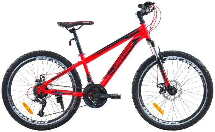 Велосипед CROSSRIDE 24 MTB ST "SKYLINE" 2.0, Красный