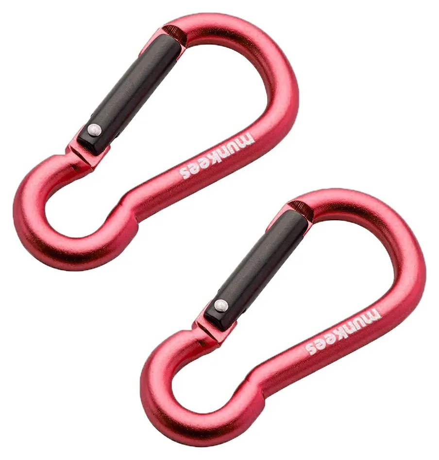 Munkees 3236 карабін Pear 6 мм x 60 мм (пара) red (3236-RD)