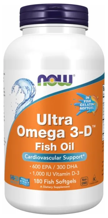 Ultra Omega 3-D™ Fish Oil - 180 Fish Softgels