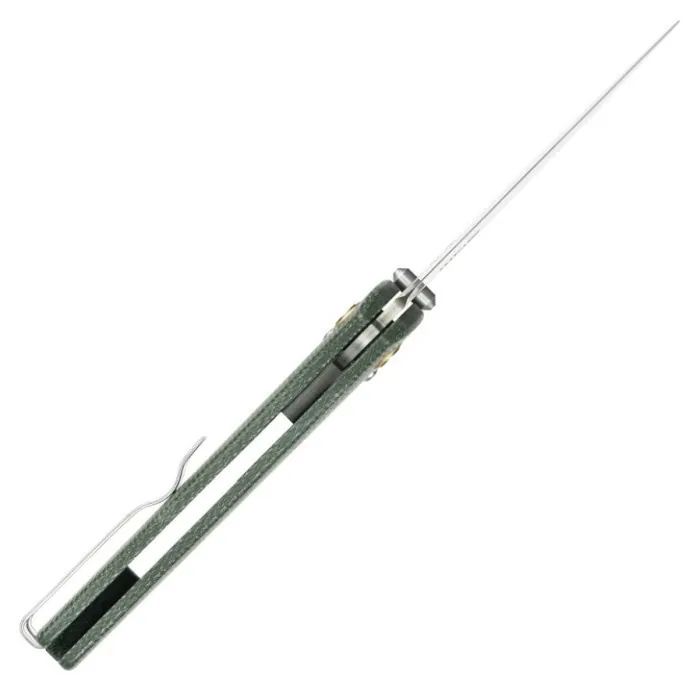 Нож складной туристический SRM Medal 255L-MG3 (8.2 см) 140Cr, Micarta зеленый