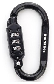 Munkees 35932 карабин Combi Lock Carabiner D-Shape black