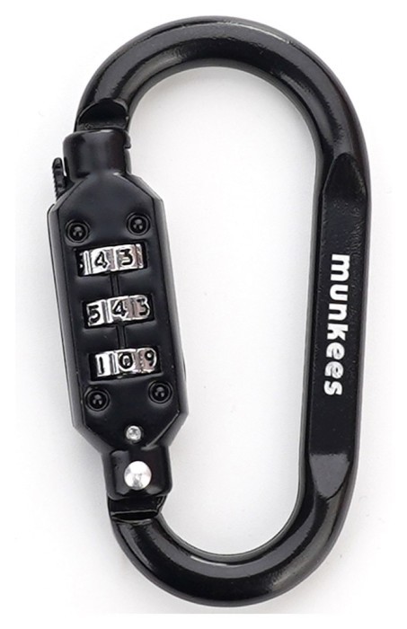 Munkees 35932 карабін Combi Lock Carabiner D-Shape black, укр, укр