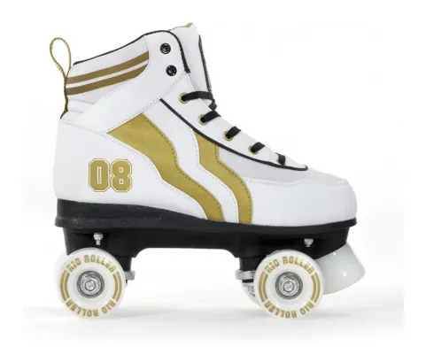 Роликові ковзани Rio Roller Varcity 37 White Gold (40,5 Білий із золотом)