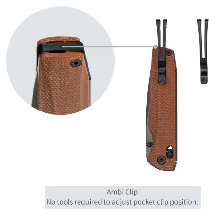 Ніж складаний SRM Terrier 258L-MN2, коричневий, укр, укр