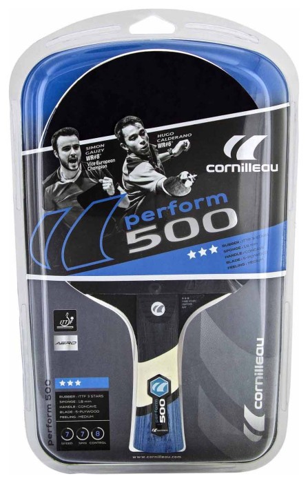 Ракетка для настільного тенісу Cornilleau PERFORM 500 INDOOR, чорно-червона