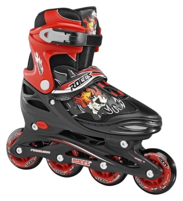 Роликовые коньки Roces COMPY 6.0 BOY /черно-красный/34-37